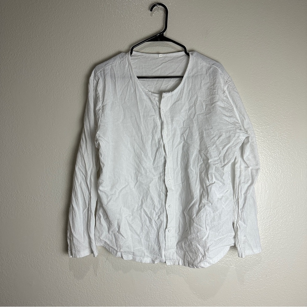 Long Sleeve Shirt Button Up Size XL
